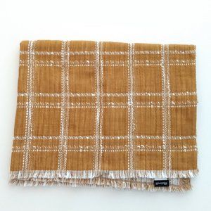 Madewell Mustard Plaid Scarf